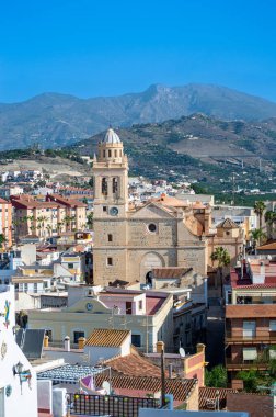 ALMUNECAR, İspanya - 12 Ekim 2023: Almunecar, İspanya 'daki Enkarnasyon Kilisesi