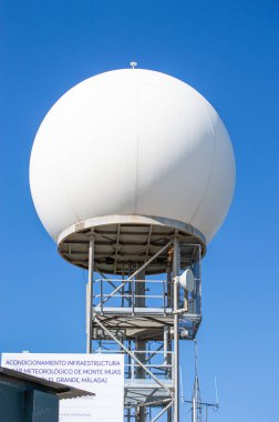 Mijas Dağı, Malaga, İspanya 'da iletişim antenleri