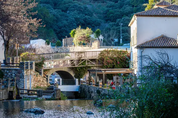 stock image IGUALEJA, SPAIN - JANUARY 20, 2024: Genal river source in Igualeja, Spain on January 20, 2024