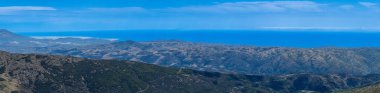 Sierra Nevada sınırında panoramik manzara, Endülüs, İspanya