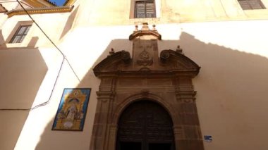 MALAGA, İspanya - 13 Ağustos 2023: Malaga, İspanya 'daki Parroquia San Pablo Kilisesi