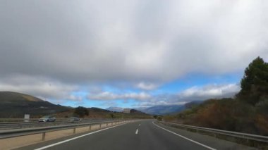 Granada, İspanya - 6 Ocak 2024: Malaga 'dan Granada, İspanya' ya yolculuk 6 Ocak 2024