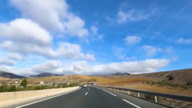 Granada, İspanya - 6 Ocak 2024: Malaga 'dan Granada, İspanya' ya yolculuk 6 Ocak 2024