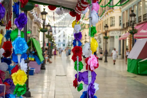 stock image MALAGA, SPAIN - AUGUST 13, 2023: Morning walk on Larios street in Malaga, Spain on August 13, 2023