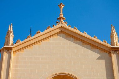 MALAGA, İspanya - 13 Ağustos 2023: Malaga, İspanya 'daki Parroquia San Pablo Kilisesi