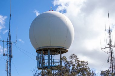 Mijas Dağı, Malaga, İspanya 'da iletişim antenleri