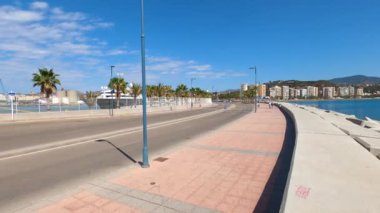 MALAGA, İspanya - 4 Eylül 2023: 4 Eylül 2023 tarihinde İspanya 'nın Malaga kentinde 