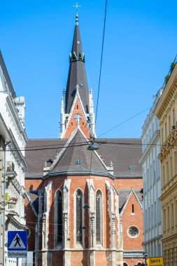 Viyana, AUSTRIA - 18 Temmuz 2024: Viyana, Avusturya 'da St. Elisabeth Katedrali 18 Temmuz 2024