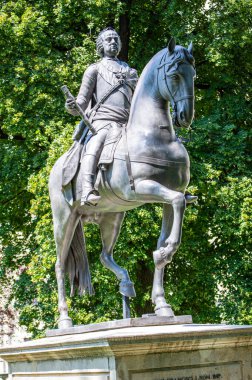 VIENNA, AUSTRIA - 18 Temmuz 2024: Habsburg saray kompleksi 18 Temmuz 2024 'te Avusturya' nın Viyana kentinde süslü, barok iç mekanlar ve bahçe