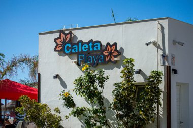 MALAGA, İspanya - 29 Eylül 2024: 29 Eylül 2024 'te İspanya' nın Malaga kentinde sabah deniz gezintisinde yürüyüş