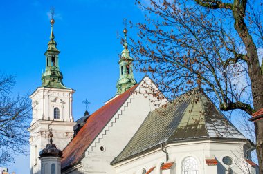 KRAKOW, POLAND - DECEMBER 21, 2023: Saint Florian Church in Krakow, Poland on December 21, 2023 clipart