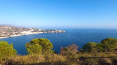 Akdeniz üzerinde gün doğumu. La Herradura, Andulasia, Güney İspanya