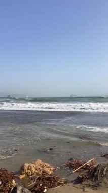 MALAGA, İspanya - 15 Kasım 2024: 15 Kasım 2024 tarihinde İspanya 'nın Malaga kentindeki DANA kasırgasının yol açtığı sel ve çöplük