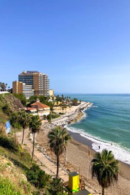 BENALMADENA, İspanya - 24 Kasım 2024: Costa del Sol, Benalmadena, İspanya 'daki tipik İspanyol seti