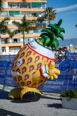 TORREMOLINOS, SPAIN - FEBRUARY 2, 2025: Runners on half Marathon de Torremolinos in Torremolinos, Spain on February 2, 2025 clipart