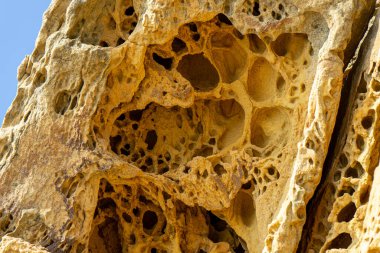 Endülüs, İspanya 'daki Cala Sardina Sahili' nin nefes kesici manzarası (Playa de Cala Sardina)