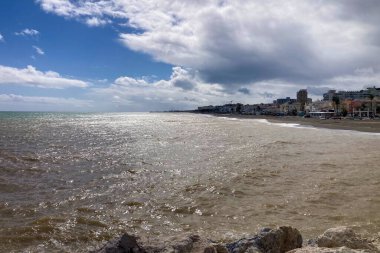 Torremolinos, İspanya 'da fırtınadan sonra deniz fırtınası