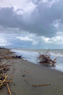 Torremolinos, İspanya 'da fırtınadan sonra deniz fırtınası