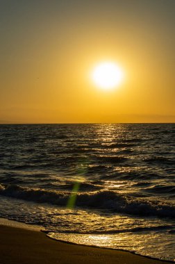 İspanya, Torremolinos sahilinde gün doğumu