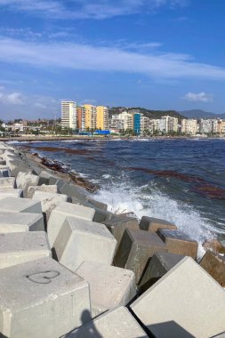 MALAGA, İspanya - 15 Kasım 2024: 15 Kasım 2024 tarihinde İspanya 'nın Malaga kentindeki DANA kasırgasının yol açtığı sel ve çöplük