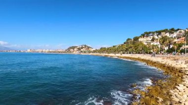 MALAGA, İspanya - 29 Eylül 2024: Malaga, İspanya 'da Deniz Gezisi 29 Eylül 2024