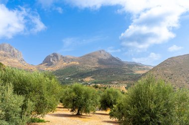Dağların üzerindeki bulutlar, Sierra Tejeda Doğal Parkı, Endülüs, İspanya