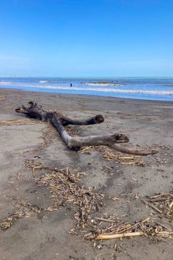 İspanya 'nın Torremolinos plajındaki bulutlar
