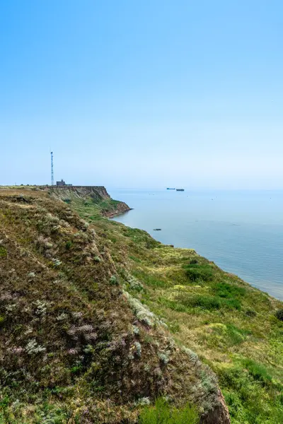 Ukrayna 'nın Mykolaiv bölgesindeki Rybakivka köyü yakınlarında yer alan Adzhiyask Burnu' ndan inanılmaz panoramik deniz manzarası, sakin bir kıyı manzarası ve doğal güzellik sunuyor..