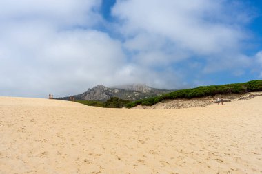 Tarifa, Endülüs, İspanya 'da Atlantik Okyanusu kıyısında Bolonya kumulları