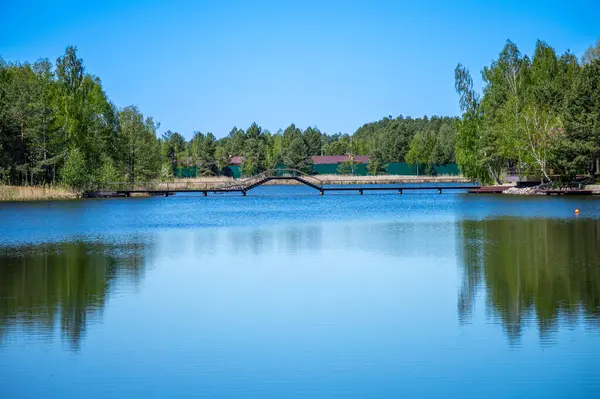 Ukrayna 'daki Sukholuchchya Parkı' ndan Dinyeper Nehri üzerinde sergilenen manzaralar dingin manzaralar ve yemyeşil alanlar sergiliyor..