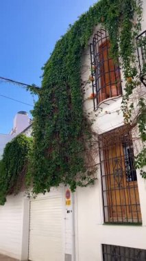 NERJA, İspanya - 22 Mart 2025: Büyüleyici şehrin muhteşem manzaraları 22 Mart 2025 'te İspanya' nın Nerja kentinde resim gibi bir atmosfer sunuyor.