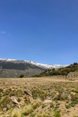 Sierra Nevada Ulusal Parkı, İspanya 'da bahar aylarında Mulhacen tepesine yürüyüş yolu.