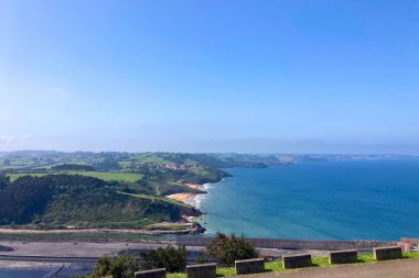 Gijn, Asturias, İspanya 'da manzara manzaraları
