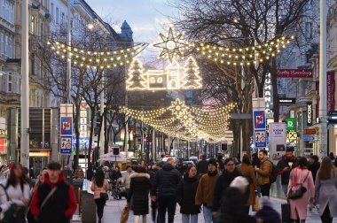 Viyana 'daki Mariahilfer Caddesi Avusturya' nın en büyük alışveriş caddelerinden biridir.