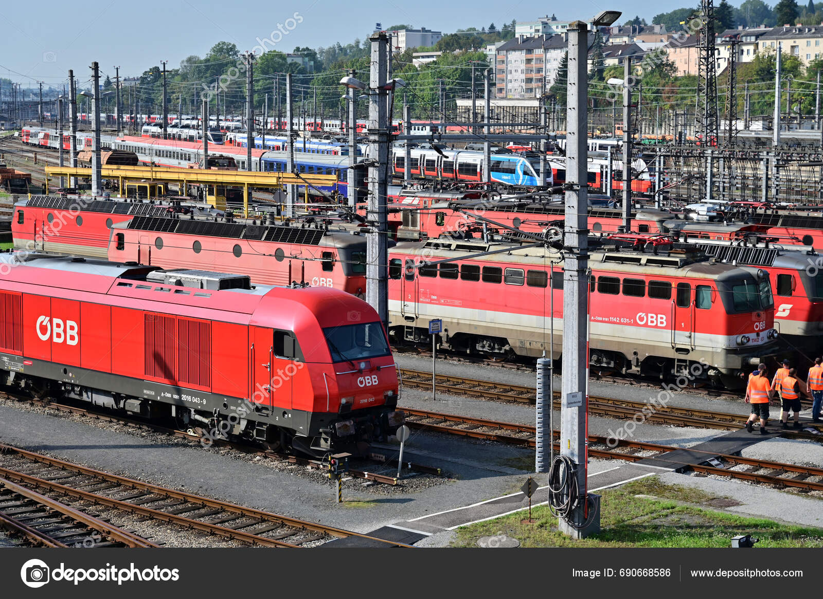 Linz Main Station Upper Austria Stock Editorial Photo