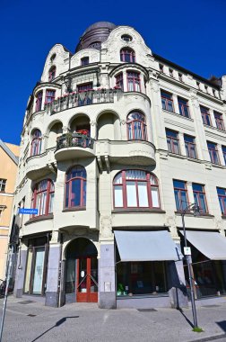 Goethe ve Schiller 'in eski kenti Weimar, Thüringen, Almanya