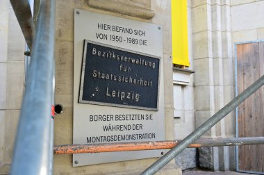 Leipzig, Saksonya 'daki Yuvarlak Köşedeki Stasi Anıt Müzesi