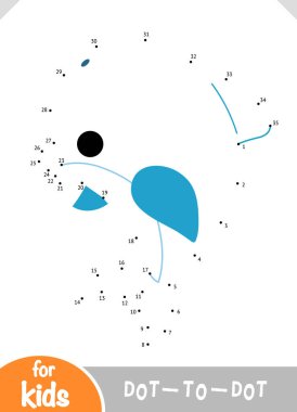 Sayı oyunu, çocuklar, yunus için eğitim nokta-nokta oyun