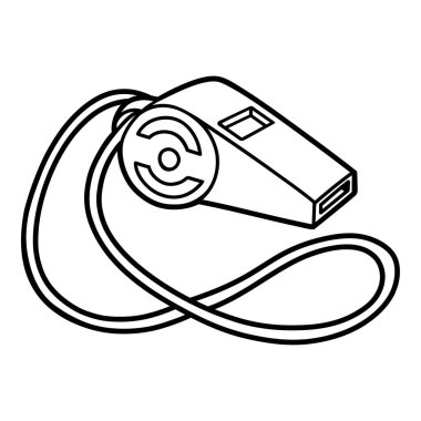 Islık, çocuklar için boyama kitabı, spor malzemeleri.