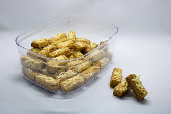Kastengel Dutch Cheese Snack Shape Sticks — Stock Photo, Image