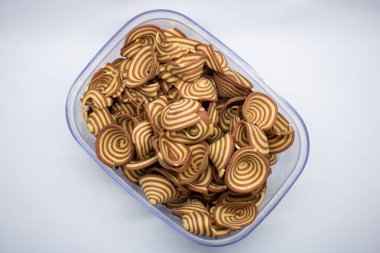 Kuping Gajah, karakteristik spiral desenli Endonezya atıştırmalığı..