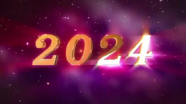 Nytt 2024 Invigning Animation — Stockvideo