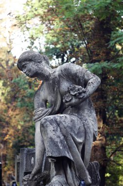Sculpture at the Lychakiv cemetery