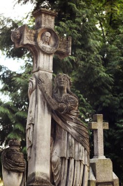 Sculpture at the Lychakiv cemetery