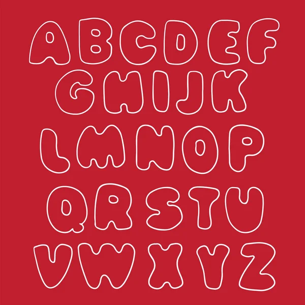 Ручной Рисунок Стиле Каракулей Буквы Алфавита Детского Дизайна Шрапбукинга Поздравлений — стоковый вектор
