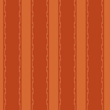 Kırmızı ve turuncu çizgili, dikişsiz, elle çizilmiş, hafif hasarlı dikişler. Tekstil, duvar kağıtları ve diğer dekoratif uygulamalarda kullanılabilir.