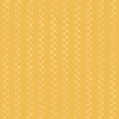 Sıcacık sarı bir zemin üzerinde dikey hizalanan çapraz x şekilli geometrik dikişsiz desen. Geçmiş ya da tekstil için iyi çalışır.
