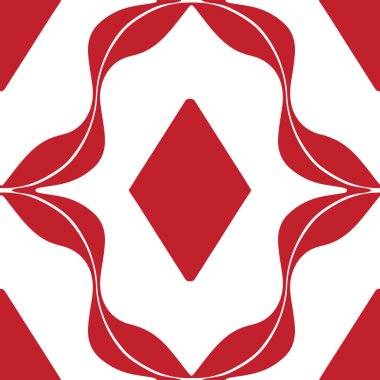 Elmaslı büyük ölçekli geometrik desen, oyun kartlarının klasik sembolü. Kart oyunları ve kumarhane temaları ile ilişkilendirilmiş.