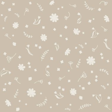 Pastel yeşil arka planı ve narin beyaz çiçek unsurları olan minimalist çiçek deseni. Duvar kağıtları, tekstil veya yumuşak mobilyalar için ideal..