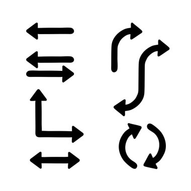 Çeşitli yönlere ve oluşumlara ayrılmış cesur ve oynak el yapımı oklar. Bilgi grafikleri, sunumlar, çocuk malzemeleri, UI tasarımı veya yaratıcı iletişim için ideal.